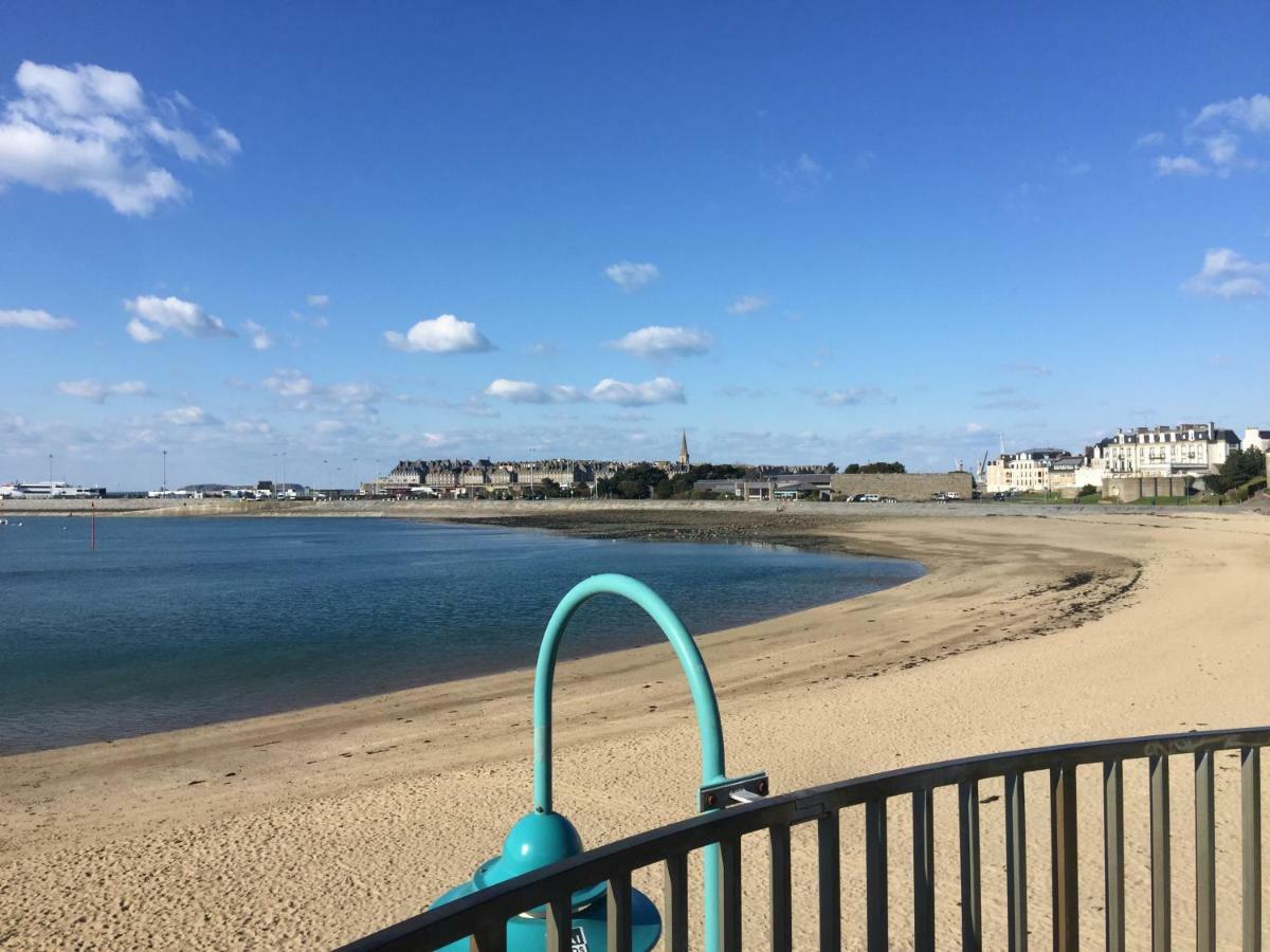 Studio Bord De Plage Des Bas Sablons Saint Malo Bagian luar foto